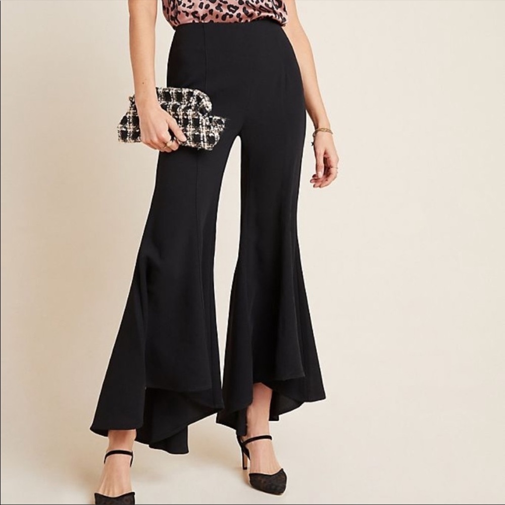 Anthropologie Zinnia Flare Trousers